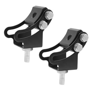 Imagem de Ygmylandbb Suporte de base de montagem, barra de luz LED, suporte lateral ajustável universal para a maioria das barras de luz retas ou curvas de 10 a 132 cm, 2 peças