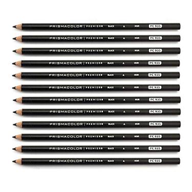 Imagem de Prismacolor 935P Colored Pencils44; Black - One Dozen Pencils