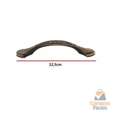 Imagem de 2 Puxador Colonial Alça Retrô Para Armário Gaveta Móveis - Compras Fác