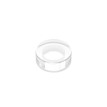 Imagem de Classic Building Tile Round 1x1, 100 Piece Fully Transparent Round Tiles Bulk, Compatible with Lego Parts and Pieces 98138, Compatible with Lego and All Major Brick Brands(Colour: Fully Transparent)