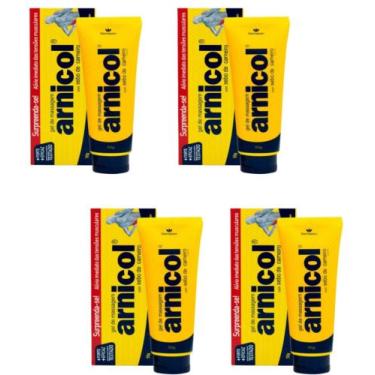 Imagem de GEL PARA MASSAGEM ARNICOL com sebo de carneiro 50gr DEMAZON KIT 04 UNI