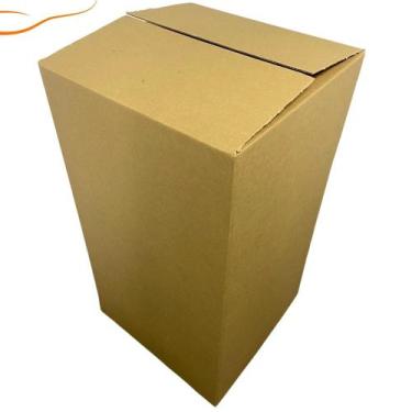 Imagem de Caixa para Campanha do Agasalho e Mudança em Papelão Kraft 50x50x90 Fo