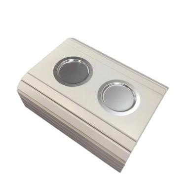 Imagem de Esteira Bandeja Para Braço Sofá Porta Copo Alumínio Branco - M A Sorpr