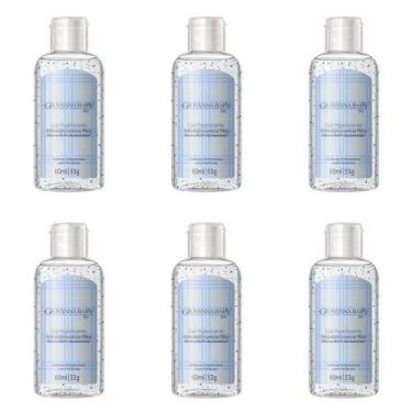 Imagem de Kit  Álcool em Gel Higienizante Giovanna Baby Blue 60ml -  6 unidades
