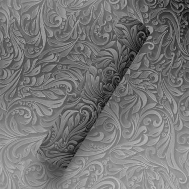 Imagem de Papel de Parede Adesivo Tema Floral Provenção Preto Sala Quarto - BAZA