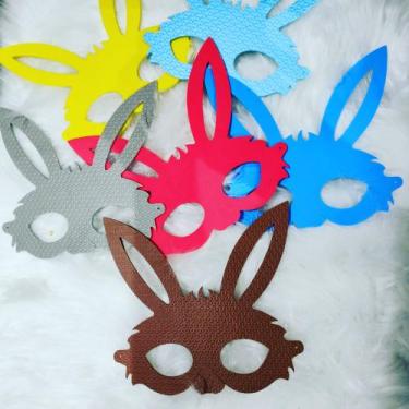 Imagem de Máscara coelho páscoa festas aniversário 50 UNIDADES - Mavin