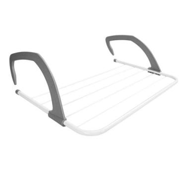 Imagem de Varal de Roupas Suspenso Portátil Em Aço Suporta Até 3kg - Ordene