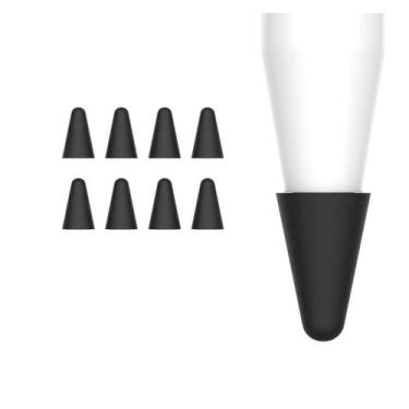 Imagem de Ponta de silicone protetora para apple pencil 1 2 - HS, Preto