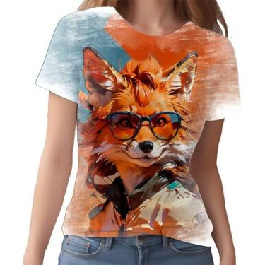 Imagem de Camiseta Camisa Tshirt Animais Óculos Raposa Moderna 4 - Enjoy Shop, I