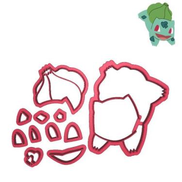 Imagem de Cortador Modular Bulbasaur Pokemon - DOCE IMPRESSO, 8,0cm