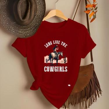 Imagem de Camiseta Feminina Country Look Country T-shirt Roça Agro Rodeio Boiade