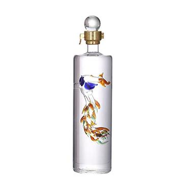 Imagem de Decantador de uísque Phoenix, decantador de vinho de vidro embutido, decantador de licor de 500 ml para vodca escocesa, uísque, rum, tequila (fênix)