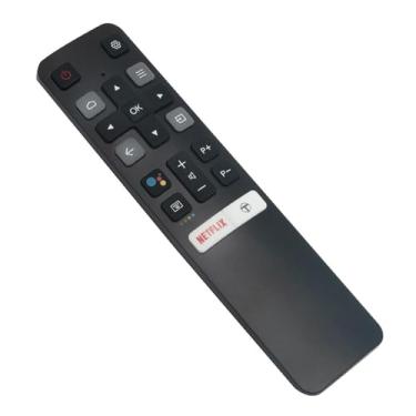 Imagem de Controle remoto de substituição por voz MRC802V RC802V 06-BTZNYY-MRC802V compatível com TCL LED Smart Android TV 50P8MAG 55P8S 43P8 40S65A 32S60A 55P8M 32S6500 65P8M 65P8 55P8 65P8 P8S 500 P8 32S615
