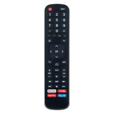 Imagem de Controle remoto de substituição ERF2B60H compatível com Smart TV Hisense 65Q8G 55H8G 65Q9G 40H56G 32H5520F 65H8G 32H5500F 32H5530F 32H5540F 40H5609 43H6500F 550F 0H8G, 5 0Q7G 50Q8G 55Q9G 55U6EU 65H9G