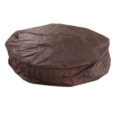Imagem de Tampa Redonda para Banheira de Hidromassagem, à Prova D'água, tafetá de Poliéster 190, Prata, Poeira, Sol, Chuva, Móveis Ao Ar Livre, para Banheira de Hidromassagem (190 * 30cm)