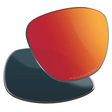Imagem de Vaep Lentes de reposição de policarbonato para óculos de sol Oakley Frogskins OO9013 - Vermelho tijolo polarizado
