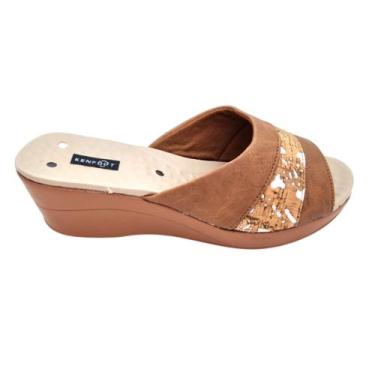 Imagem de Sandália Confortável Feminina Magnética Kenfoot - Cork Luxe, Bege, Est
