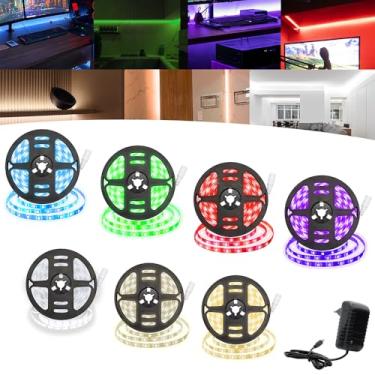 Imagem de Fita Led 5050 5 Metros Com Silicone 300 Leds Ip65 + Fonte (Branco Neutro)