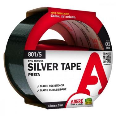 Imagem de Fita Silver Tape Adere Preta 801S - 45Mm X 5M, Preta