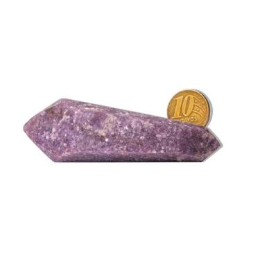 Imagem de Biterminado Lepidolita Mica Sextavado 9 a 10cm Tipo B - CristaisdeCurv