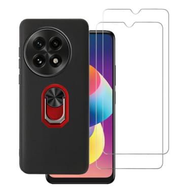 Imagem de DAMONDY Capa para OnePlus 13 5G, 2 unidades, protetor de tela de vidro temperado, OnePlus 13, suporte de proteção contra choque de corpo inteiro, suporte de 360 anéis, capa traseira para OnePlus 13 5G