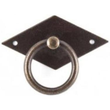 Imagem de Puxador de gaveta, armário losango ouro velho kit 06 unidade