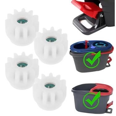 Imagem de CDDCWZ Pedal de esfregão fácil de 4 peças para substituição de vassoura giratória de rolamento de embreagem unidirecional para reparo de roda dentada para OCeda Velida e Market 90% esfregões e