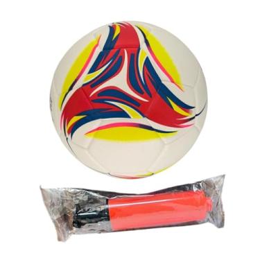 Imagem de Bola de futebol Tamanho 5 de futebol Ball Patterns Patterns Portable Soccer Training Equipment Match Ball para treinamento interno, Vermelho