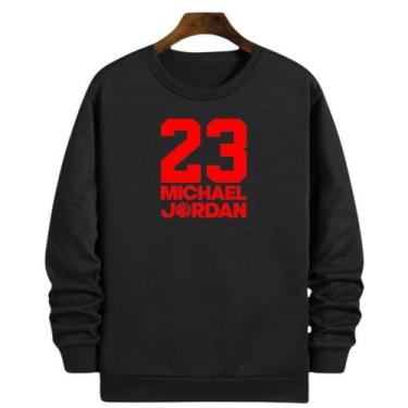 Imagem de Blusa Moletom Gola Basquete 23 Michael MJ Buullss Basketball - Loja Wh