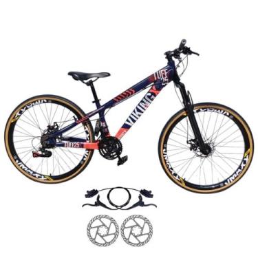 Imagem de Bicicleta Aro 26 Aluminio 21 Velocidade Vikingx Tuff 25 Freio Disco Hi