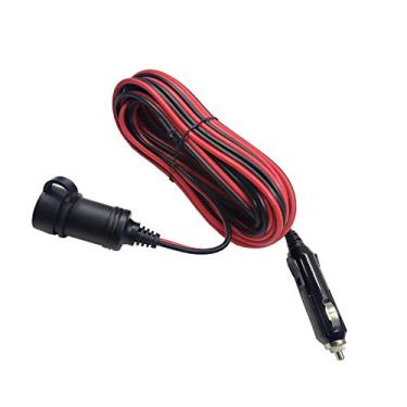 Imagem de Cabo de extensão de isqueiro de carro 7,6 m – 7,6 m, adaptador macho para tomada fêmea, cabo de extensão de 12 V 24 V com fusível de 15 A para pneus bomba de ar compressor de caminhão (7,6 m)