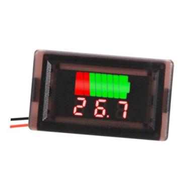 Imagem de shamjina Indicador de tensões da capacidade da bateria 12V 24V 36V 48V 60V 72V 84V Display Clear Medidor de alta precisão Monitores de bateria do Tester LED, Vermelho Digital