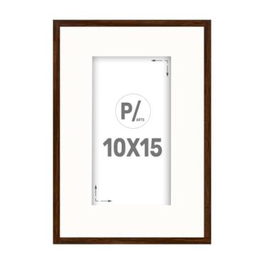 Imagem de Quadro Porta Retrato para Fotos 10x15 com Paspatur Borda Branca e Proteção Petg