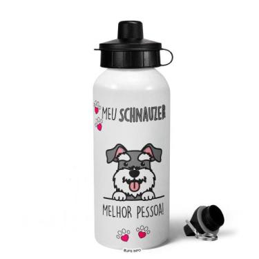 Imagem de Garrafa Squeeze MQ - Meu Schnauzer, melhor pessoa! - JPS INFO