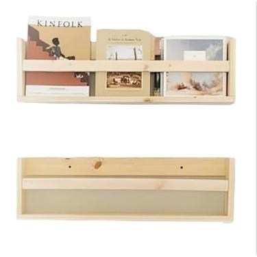 Imagem de Prateleira Infantil de Madeira, Porta Livros, Decorativa, kit c/2
