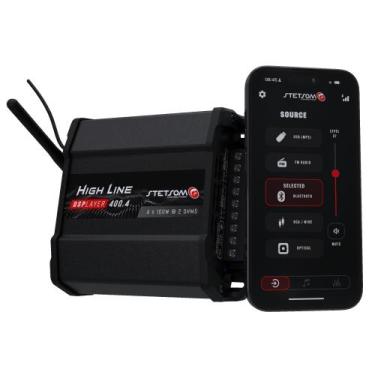 Imagem de Módulo Amplificador Stetsom HL400.4 DSPlayer 400W RMS 4 Canais 2 Ohms 