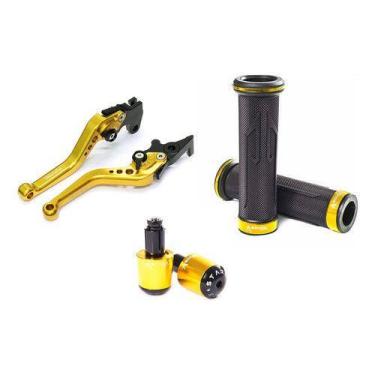 Imagem de Kit Manete Manopla Peso Dafra Next 250 Next250 - NoBrand, Dourado