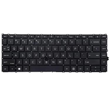 Imagem de WWGTMC Teclado de substituição para laptop HP EliteBook 840 G7 G8,745 G7 G8, 845 G7 G8, ZBook Firefly 14 G7 G8 Series, EliteBook 840 845 745 G7 G8 layout dos EUA sem retroiluminação