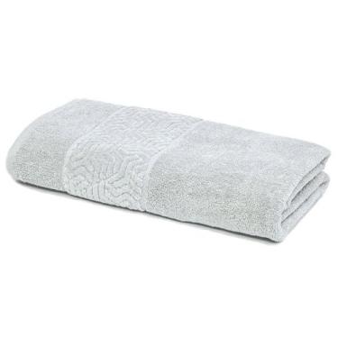Imagem de Toalha de Rosto Safira Jacquard Cinza 500g/m 50x90cm Dohler - Döhler