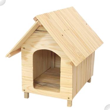 Imagem de Casinha De Cachorro De Madeira Sem Pintura Simples Gigante N6