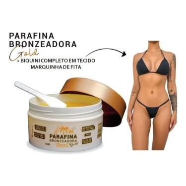 Imagem de Parafina Bronzeadora Bronze Lindo e Biquíni para Marquinha tipo Fita em Tecido (Tamanho único)