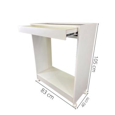 Imagem de Balcão Arara Com Gaveta Branco