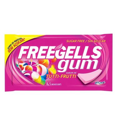 Imagem de Chiclete Freegells Gum Tutti Frutti 8g - Riclan