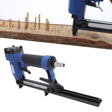 Imagem de Nailer Pneumático de Brad, Estrutura Dividida, Calibre 20 1/4 a 1/2in Unhas, Pistola de Pistola de Unhas Leves Com Punho de Borracha, Entrada Rápida de Conexão, Pregos de 100pcs