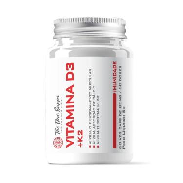 Imagem de Vitamina D3 2000ui K2 MK7 100mcg Selênio 167mcg 60 Veg Caps The One Supps-Unissex