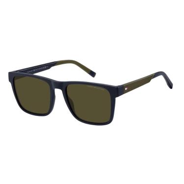 Imagem de Óculos de Sol Tommy Hilfiger 2144/S Azul Marinho Lente Verde  masculino