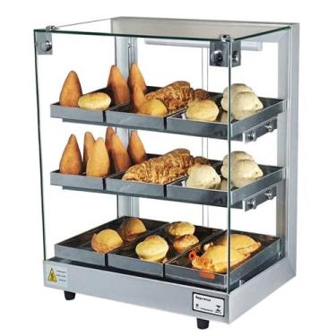 Imagem de TB9 - Estufa Beta para salgados 9 bandejas Torre Prata - 127V - Omega