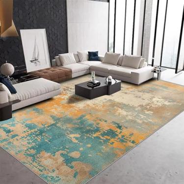 Imagem de Tapetes abstratos modernos para decoração de sala de estar, mesas de centro, tapetes macios para áreas grandes, decoração de quarto e casa (180 x 280 cm, 71 x 110 pol./CX022 Flanela-6)