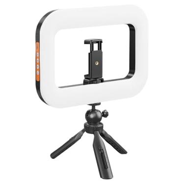 Imagem de Luz De Anel Com Suporte,Luz De Preenchimento Reutilizável Para Fotos E Beleza - Porta-Celular Ajustável Extensível E Dobrável Para Transmissões Ao Gravação De Vídeo Fotografia