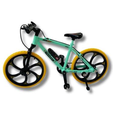 Imagem de Bicicleta Speed Mountain Bike De Metal Miniatura - PeD, Azul turquesa